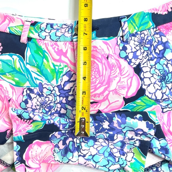 LILLY PULITZER Callahan Knit "On The Vine Floral" Print Blue Pink Stretch Size 2 - Picture 8 of 9